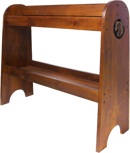 Solid wood saddle rack horse - saddle,