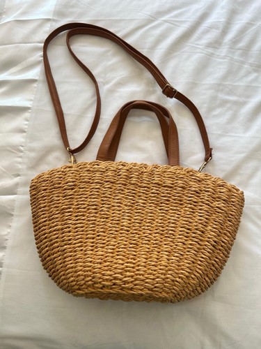 Small straw coloured bag from - coloured,