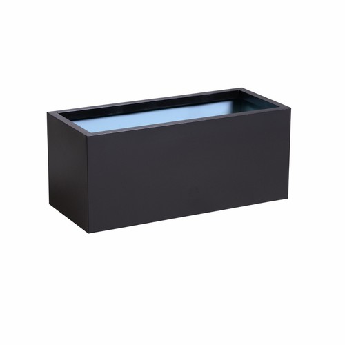 Zinc metal black planter - metal, plant