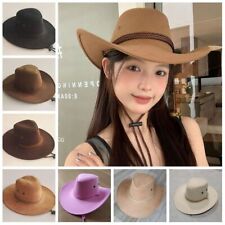 Western Cowboy Hat Summer Sun Hat Wide Brim Sunscreen Cap Outdoor Cycling Cap