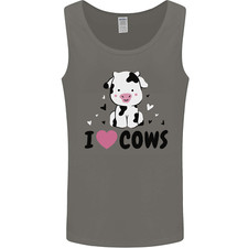 I Love Cows Mens Vest Tank Top