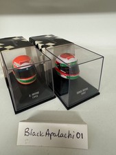 2 x Eddie Irvine 1/8 Helmet 1996 & 1997 Ferrari F1 Formula One Ireland