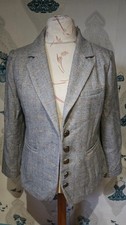 beautiful grey check tweed