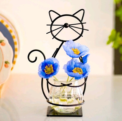 Desktop vase holder - vase, glass