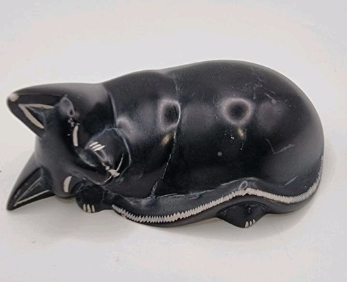 Small black cat ornament - small,
