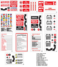 *Boat Safety Stickers - 161 x