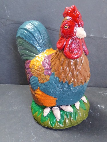 Vibrant cockerel garden - cockerel,