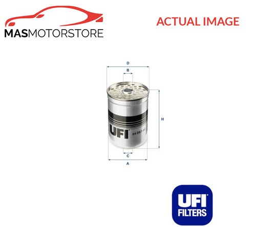 Engine fuel filter ufi - filter, 2436100