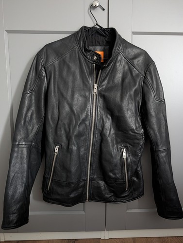Hugo boss orange black leather - boss,