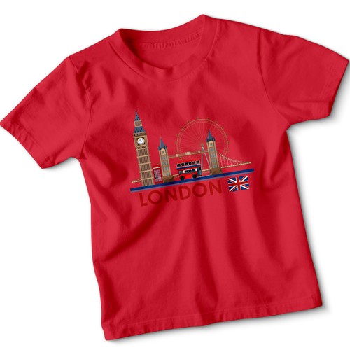 London landmarks kids shirt - london,