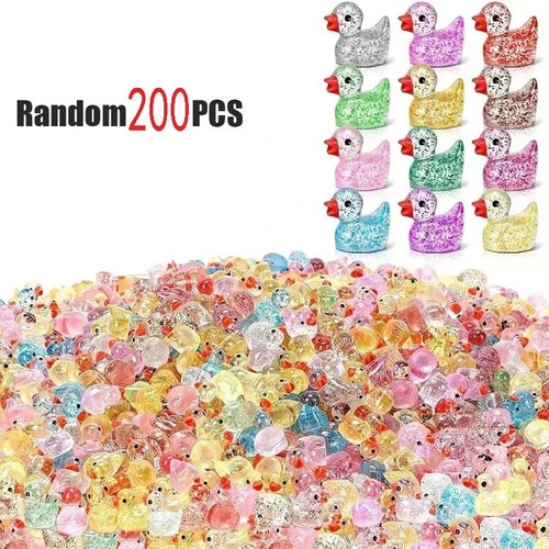 100pcs mini ducks colors - ducks,,