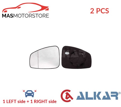 Rear view mirror glass - view, pair