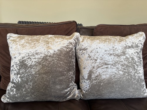 New next silver crushed velvet - silver,