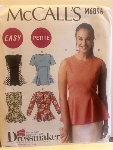 Mccalls sewing pattern peplum - mccalls,