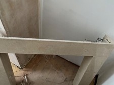 Cream marble effect fire