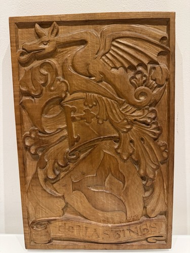 Antique original carved oak - carved,
