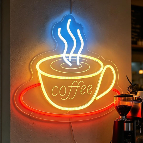 Coffee neon sign dimmable - neon,