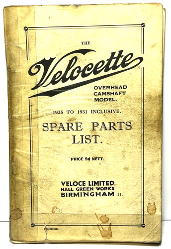 Velocette overhead camshaft - velocette,
