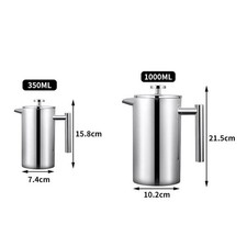 1000ml 8 Cup Stainless Steel