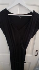 BLACK JERSEY LADIES JUMPSUIT