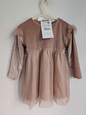 Zara Pink Velour And Mesh