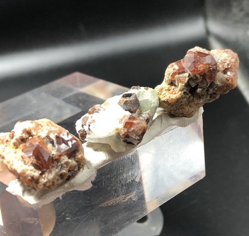 Hessonite garnet crystals with - hessonite,