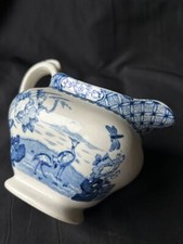Rare Britannia Pottery Glasgow Pattern Blue And White Milk Jug Gravy Boat 1920'