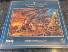 Thomas Kinkade Santa's Workshop Gibson Jigsaw Puzzle 1000 Pieces