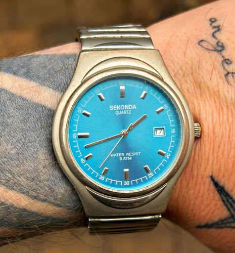 Sekonda quartz analogue blue - sekonda,