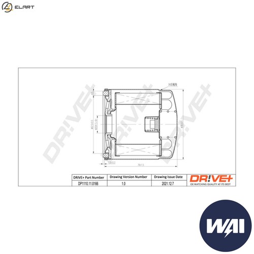 Oil filter dp1110 0166 - filter, dp1110.11.0166