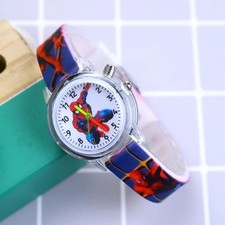 Spiderman Watch Light Up Colour changing Boys Kids Children Wrist Watch UK Stock