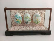 Chinese Hand Painted Trio Of