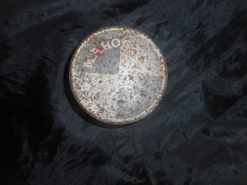 Old tobacco tin mahogany - tobacco,