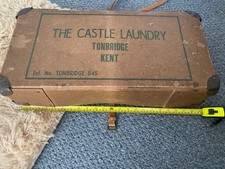Vintage “The Castle Laundry” Enfield Box Co. Ltd. Laundry Case –Mid-20th Century
