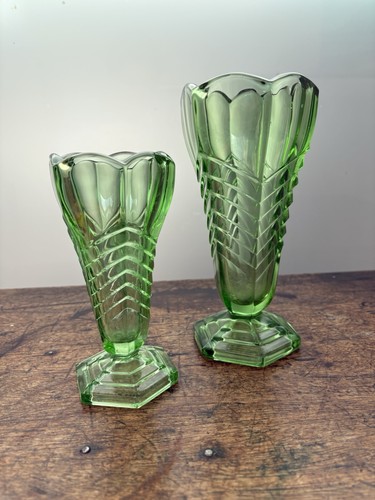 Pair art deco - pair, pressed