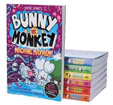 Bunny vs Monkey Series By Jamie Smart 7 Books Collection Set - Ages 7-9 - PB