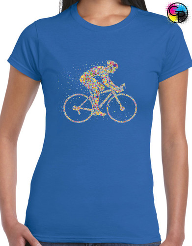 Cyclist dots ladies shirt - dots,