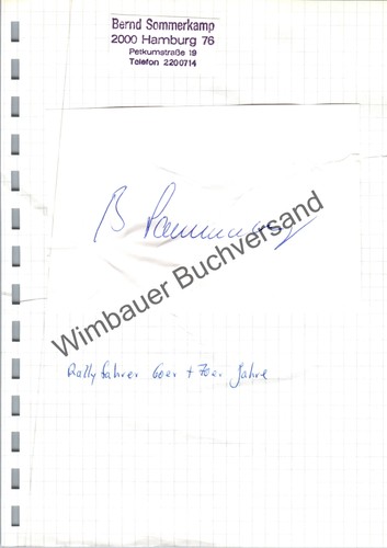 Original autograph bernd - autograph,