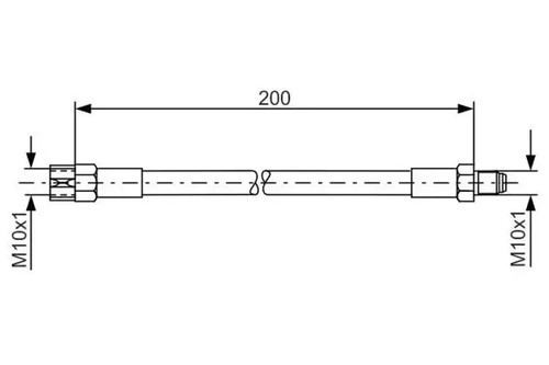 Flexible brake hose 987 - hose,