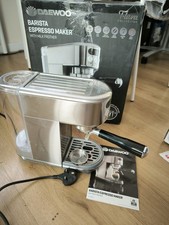 Daewoo Digital Display 20 Bar Espresso Machine FIlter Coffee Maker Milk Frother