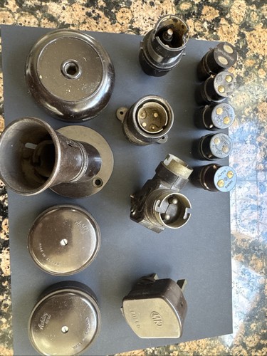 Vintage old light fittings - light, fittings/