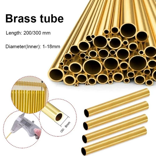 1pcs brass tube diy length - brass,