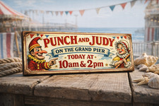 Punch & Judy sign vintage