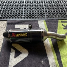 Akrapovic carbon fibre end can - fibre,