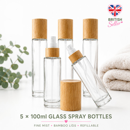 100ml glass spray bottles - 100ml,