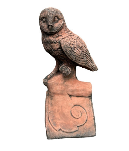Owl ridge finial angled - owl, 90°