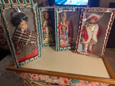Vintage Rexard Boxed Dolls Welsh , Thai Dancer, King Henry VIII , Miss Sardinia
