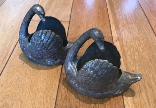 Pair vintage silver - pair, of