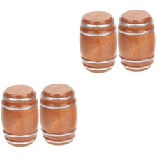  2 PCS Mini House Ornament Miniatures Props Dollhouse Pub Barrel Figurines