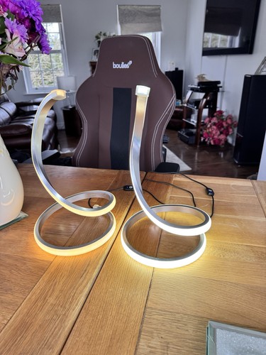 Pair led spiral - table, lamp